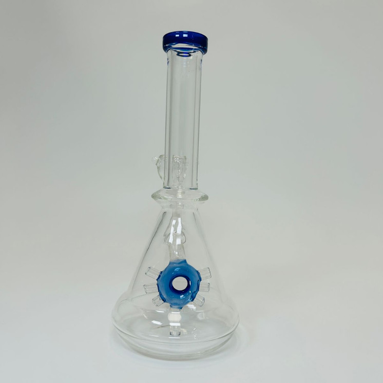WPLG106 - 8 Inch Waterpipe With Donut Perc - Blue