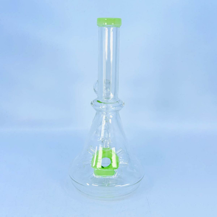 WPLG106 - 8 Inch Waterpipe With Donut Perc - Assorted Colors
