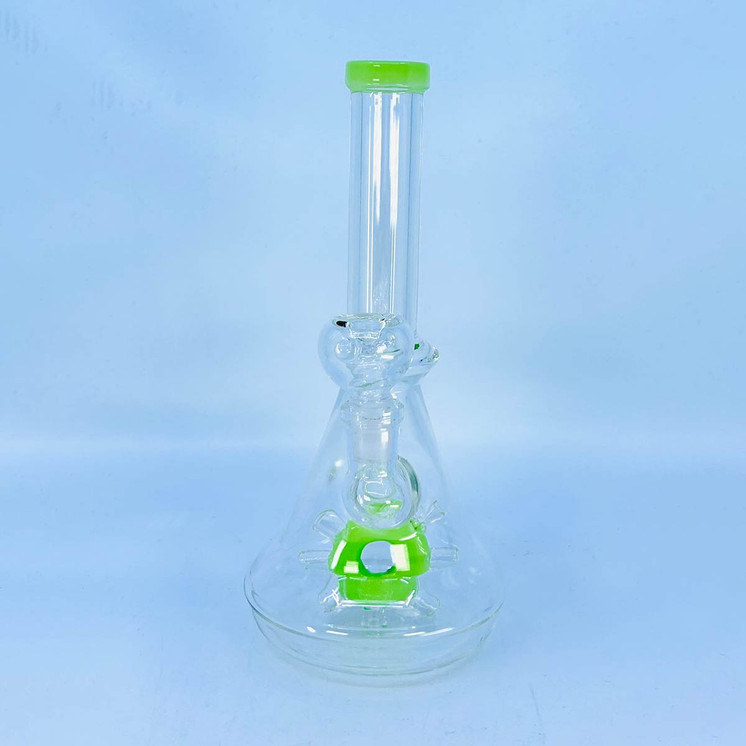 WPLG106 - 8 Inch Waterpipe With Donut Perc - Assorted Colors