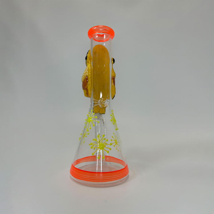 Pop Painted - Glow In The Dark Waterpipe - 10.5 Inch - WPNA118