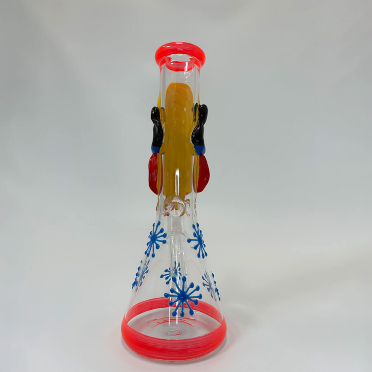 Pop Painted - Glow In The Dark Waterpipe - 10.5 Inch - WPNA118