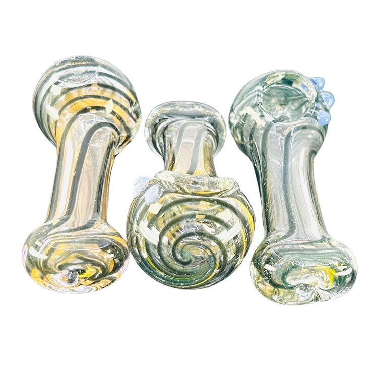 Fancy Handpipe 3 Inch - 3 Counts Per Pack - Assorted Designs - HPTD41