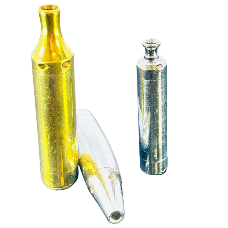 Metal Pipe One Hitter - 3 Counts Per Pack - Assorted Designs - OHIM5