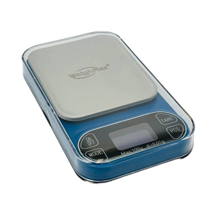 Weighmax Digital Scale - 2t-100 - Green - 100Gram x 0.01Gram blue