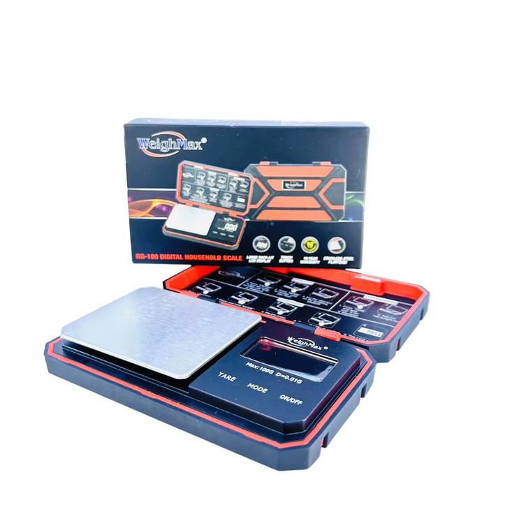 Weighmax Digital Scale Rg-100 - 100g x 0.01g -red
