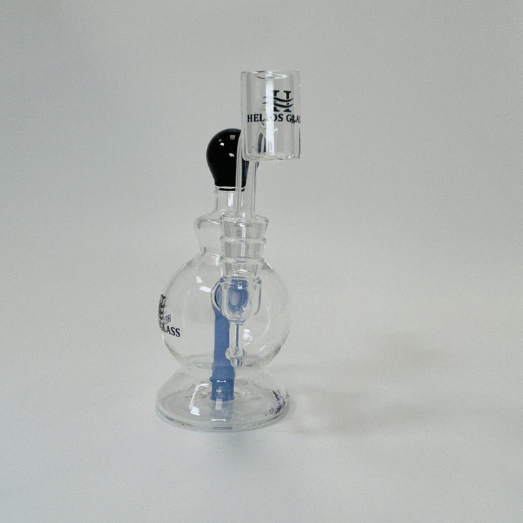 Helios Glass Waterpipe 6" With Sphera Inline Perc and Banger (Wpna 792)