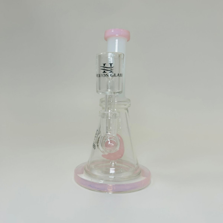 Helios Glass Waterpipe With Cone Perc and Banger