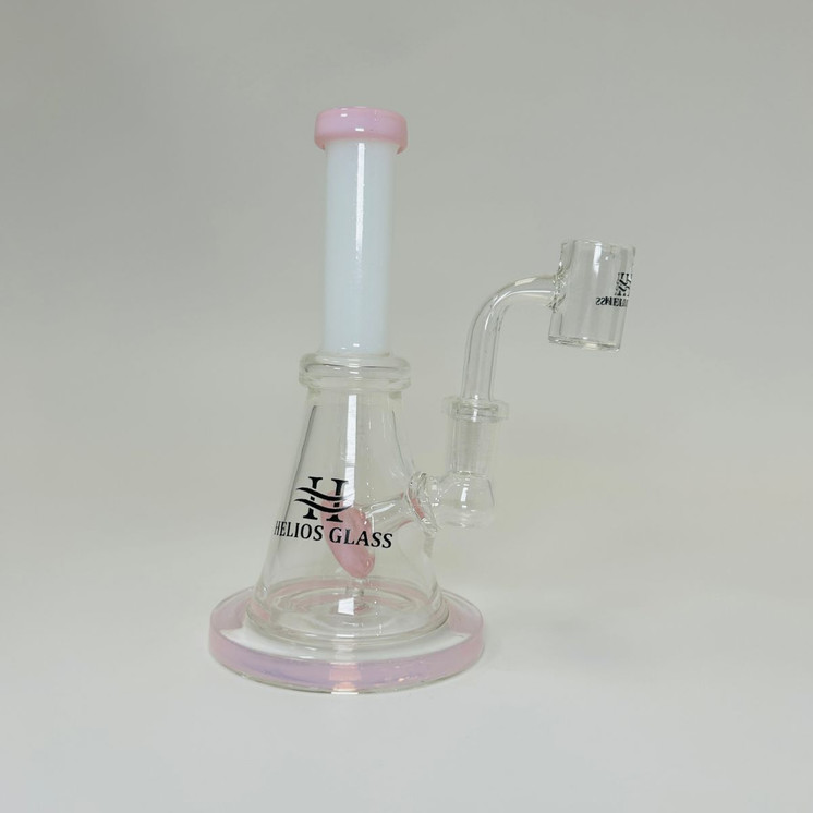 Helios Glass Waterpipe With Cone Perc and Banger