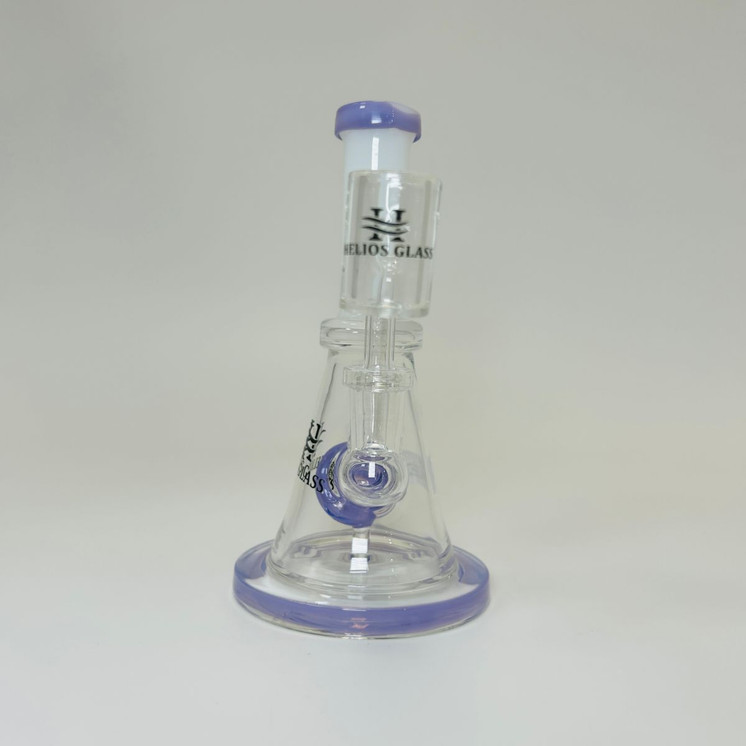 Helios Glass Waterpipe With Cone Perc and Banger
