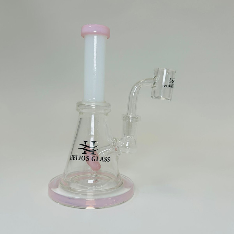 Helios Glass Waterpipe With Cone Perc and Banger
