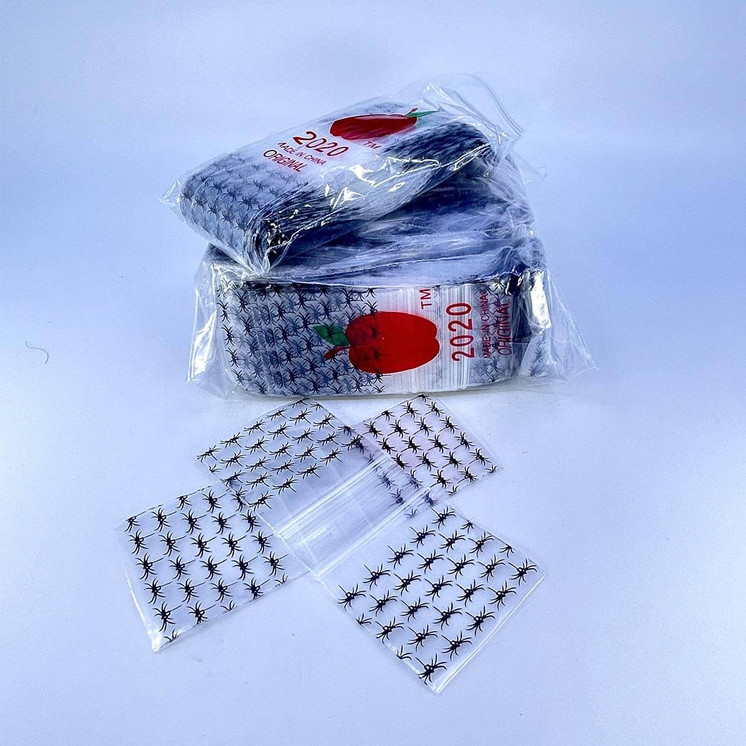 Apple Baggies 2020 - Ziplock 2.5mil Plastic Bags - 2 X 2 Inch - 100 Bags Per Pack - 10 Packs Per Box