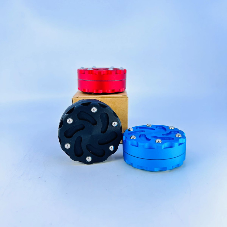 Spiral Top Metal Manual Grinder With magnetic Drawer - 62mm