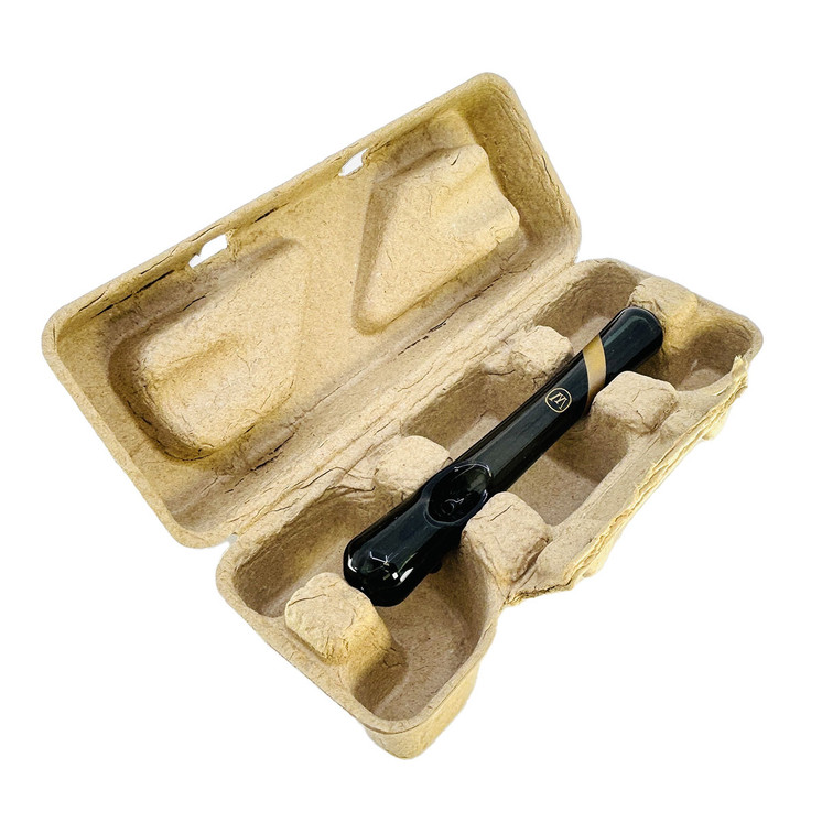 Marley Natural - 6.5 Inch Steamroller - Smoked Glass - With Gold Stripe Decal