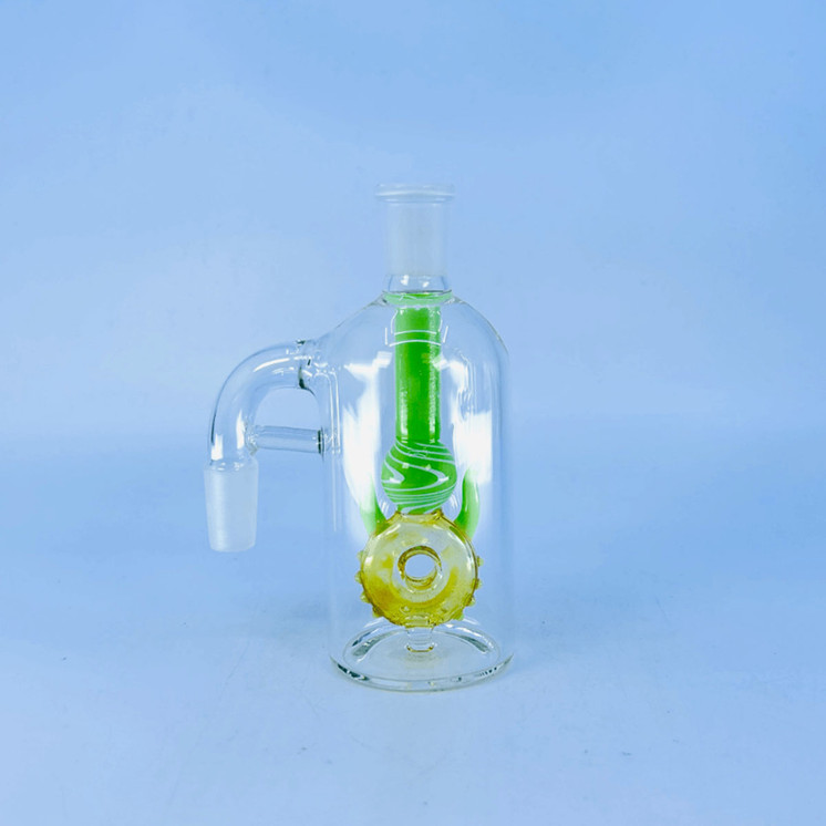 Ash Catcher - 90 Degree - 14 mm Male - 14 mm Female - With Fancy Perc