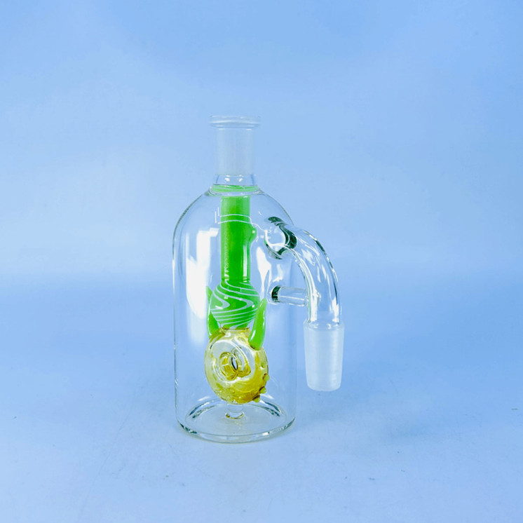 Ash Catcher - 90 Degree - 14 mm Male - 14 mm Female - With Fancy Perc