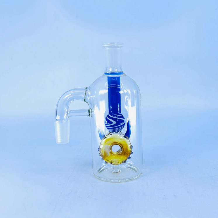 Ash Catcher - 90 Degree - 14 mm Male - 14 mm Female - With Fancy Perc