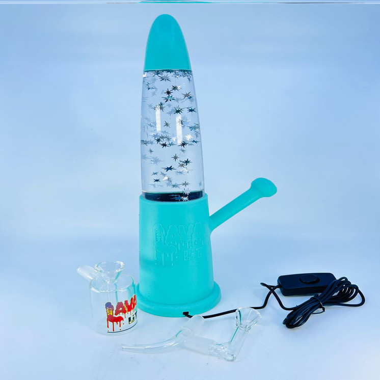 Lava Lit Trippie - Lights Waterpipe Kit-Green Glow