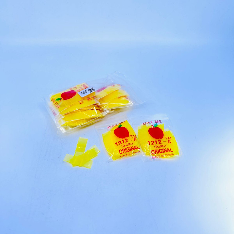 Apple Baggies 1212 - Ziplock 1/2"X1/2" Inch - 100 Bags Per Pack - 10 Packs Per Box - Assorted Designs