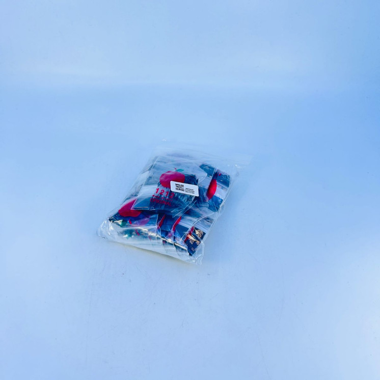 Apple Baggies 1212 - Ziplock 1/2"X1/2" Inch - 100 Bags Per Pack - 10 Packs Per Box - Assorted Designs