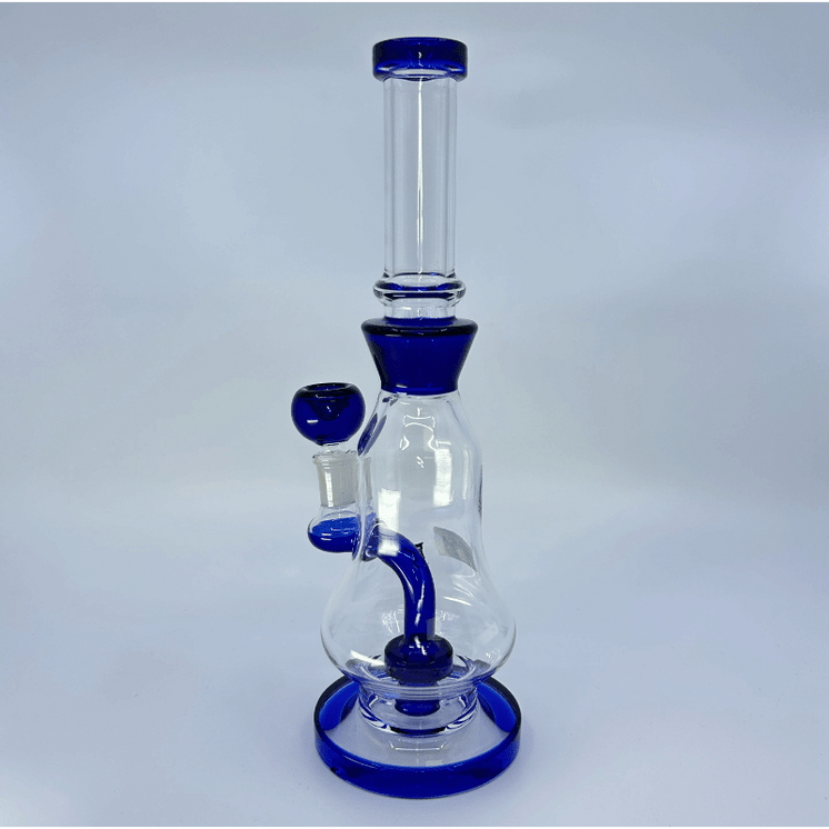 Color Rim Bell Waterpipe With Showerhead Perc - 11 Inch - WPAG149