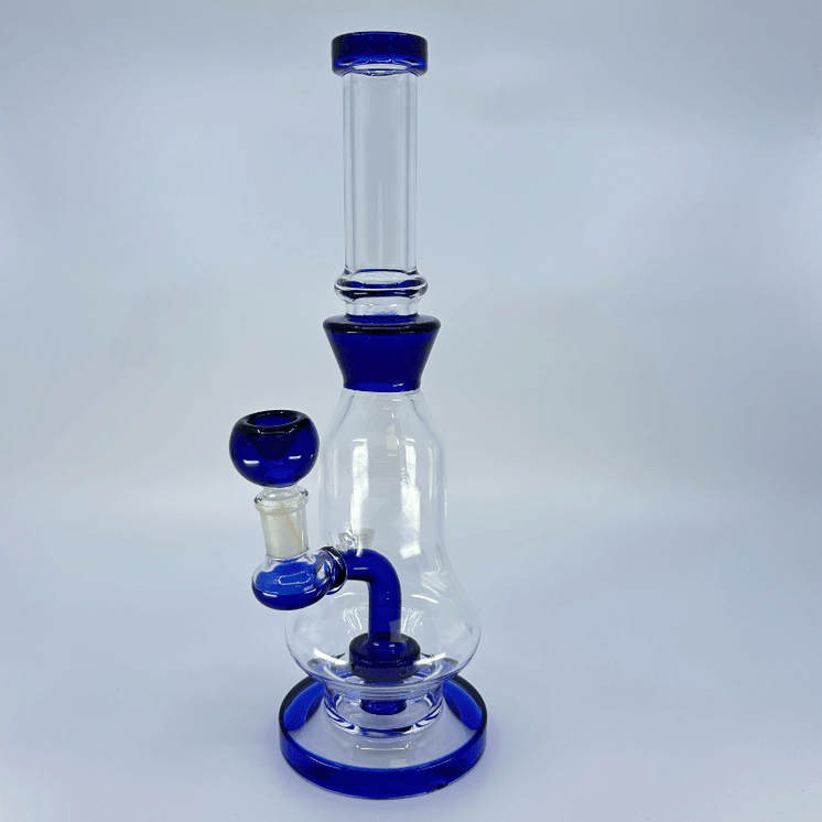 Color Rim Bell Waterpipe With Showerhead Perc - 11 Inch - WPAG149