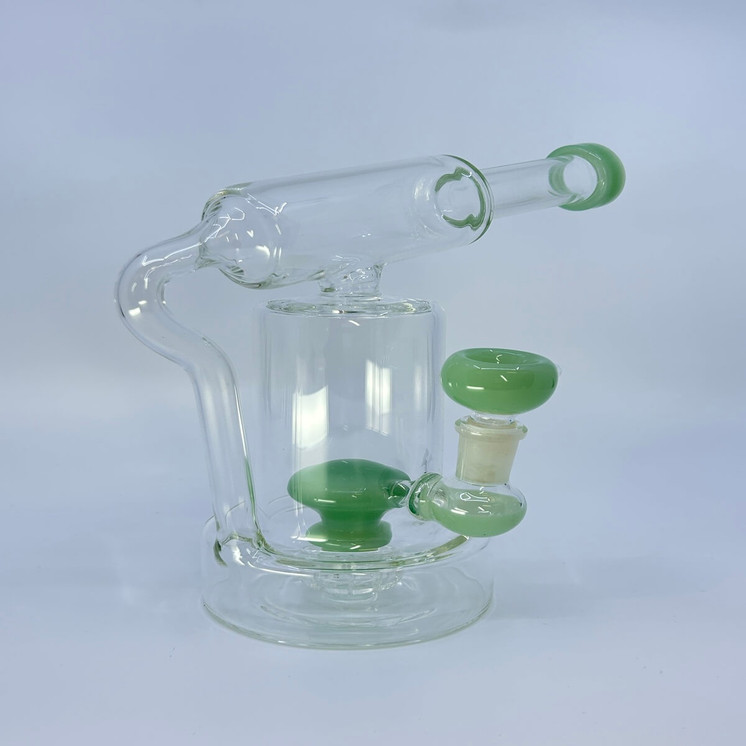 Waterpipe - 8 Inch - Telescope With Showerhead Perc - Green