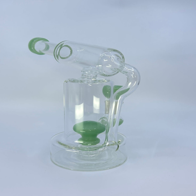 Waterpipe - 8 Inch - Telescope With Showerhead Perc - Green