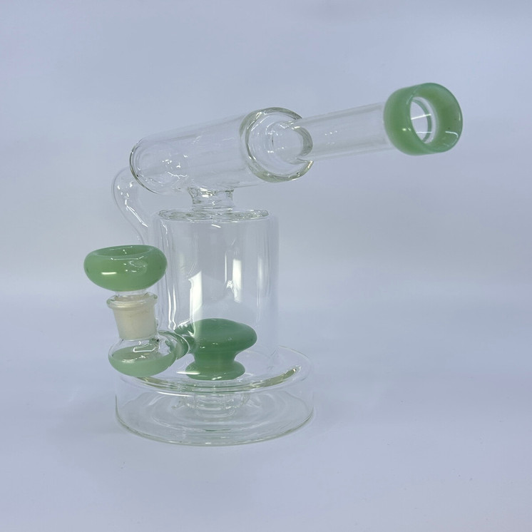 Waterpipe - 8 Inch - Telescope With Showerhead Perc - Green
