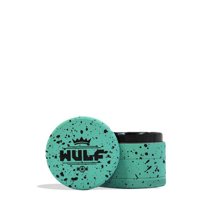 Wulf Grinder - 4 Parts - 50mm-teal_black splatter