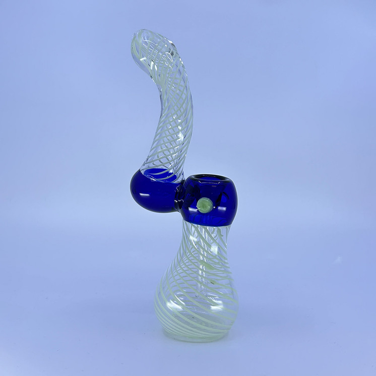 SIB8 - 7 Inch Bubbler - Twisting Colors - 200 Grams - Assorted Colors