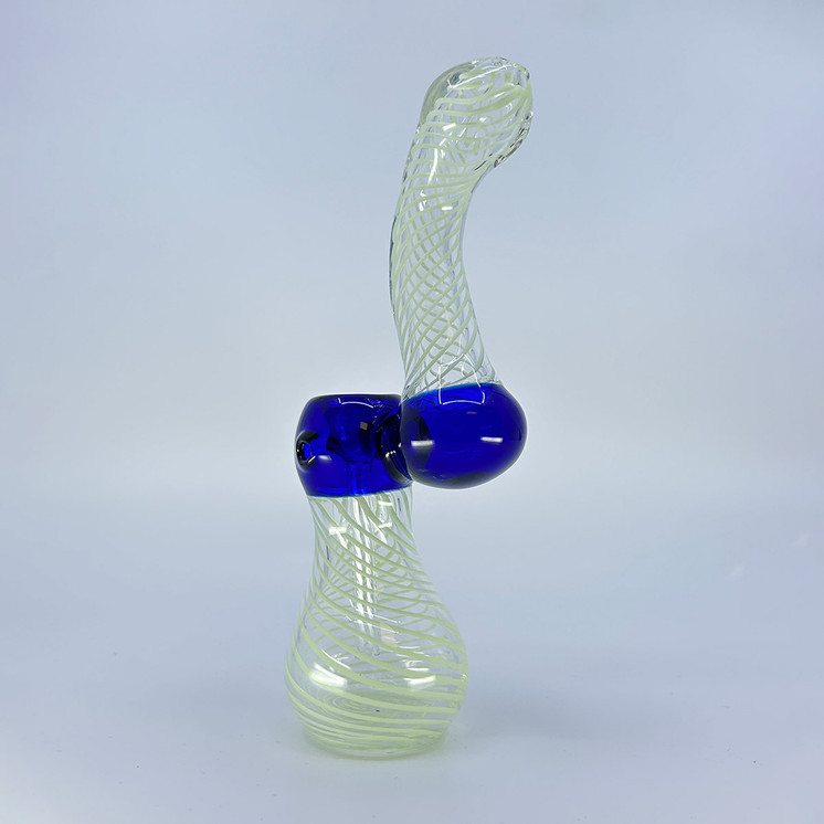 SIB8 - 7 Inch Bubbler - Twisting Colors - 200 Grams - Assorted Colors