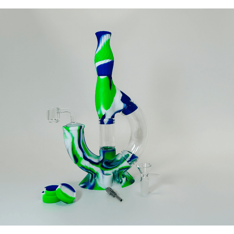 Silicone Waterpipe & Nectar Collector - Echo