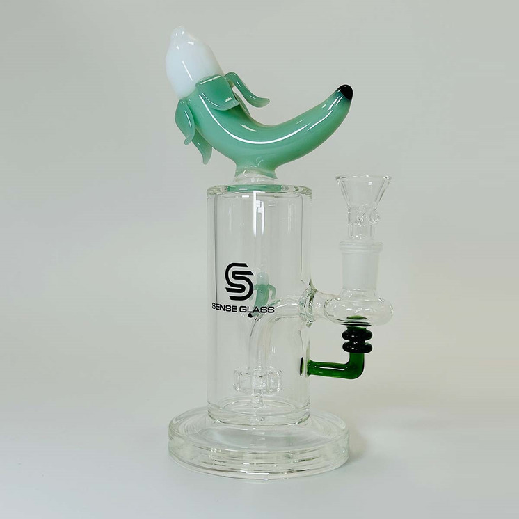 Sense Glass Banana Waterpipe With Matrix Perc - 8 Inch - WPVC185