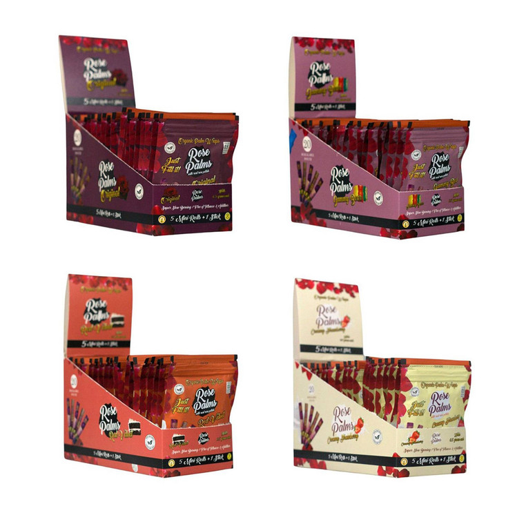 Rose Palms Wraps Mini Rolls - 5 Counts Per Pack - 20 Packs Per Box