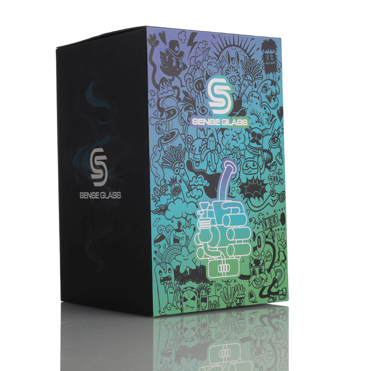 Sense Glass 10 Inch 3Tone Waterpipe Recycler