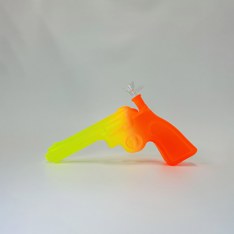 WPVC212 - 11.5 Inch Waterpipe - 2 Tone Revolver Gun