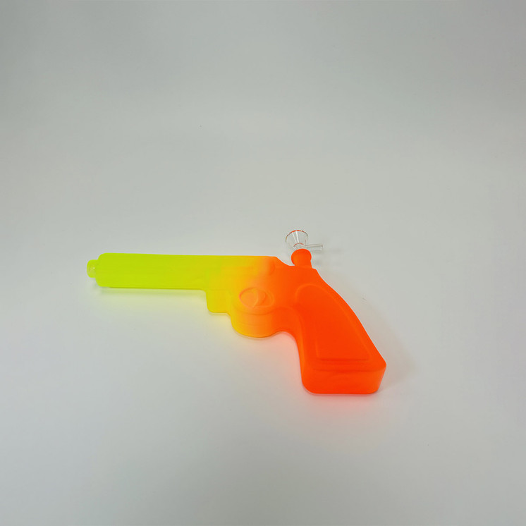 WPVC212 - 11.5 Inch Waterpipe - 2 Tone Revolver Gun