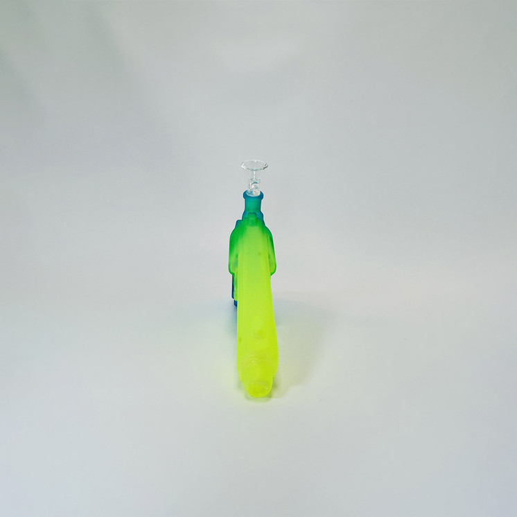 WPVC212 - 11.5 Inch Waterpipe - 2 Tone Revolver Gun