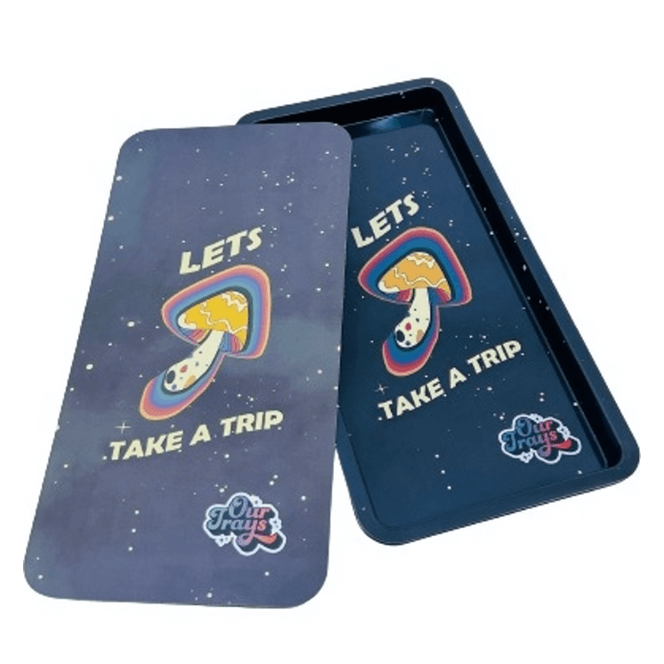 Our Trays - Psychedelic Design - 5" X 10" Inch With Magnetic Medium