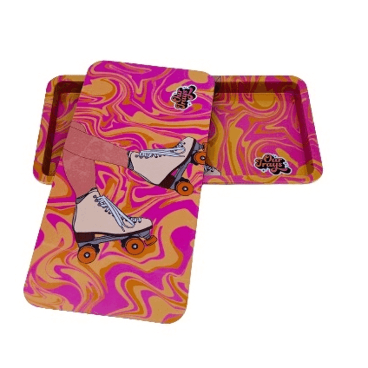 Our Trays - Psychedelic Design - 5" X 10" Inch With Magnetic Medium