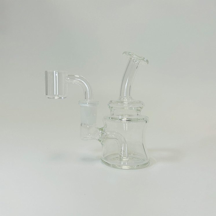 WPFC5 - 4 Inch Mini Waterpipe - With Banger - Assorted Colors