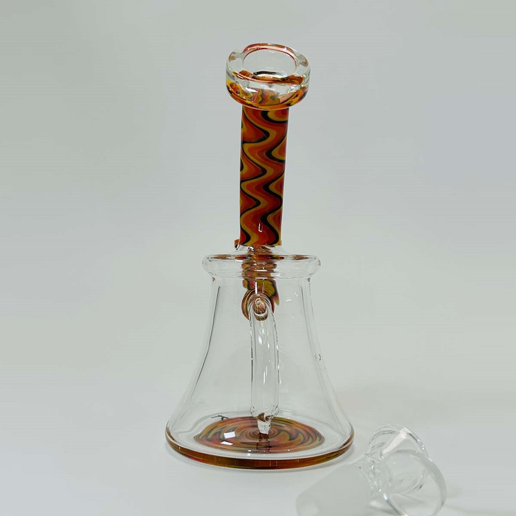 Bent Neck Wigwag Mini Waterpipe - 6 Inch - WPFC6