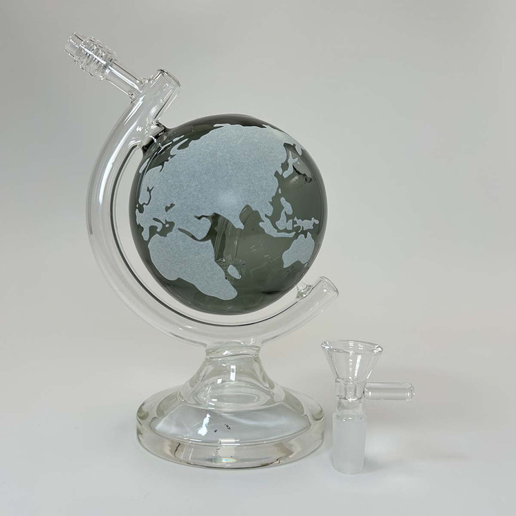 Globe Waterpipe With Showerhead Perc - 8 Inch - WPFC8