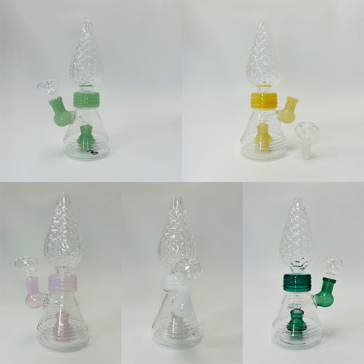 Beaker Waterpipe - 8 Inch With Showerhead Perc