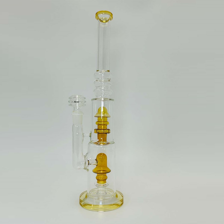 Dual Perc Waterpipe - 16 Inch - WPLG222