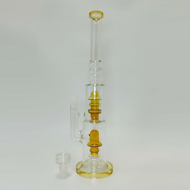 Dual Perc Waterpipe - 16 Inch - WPLG222