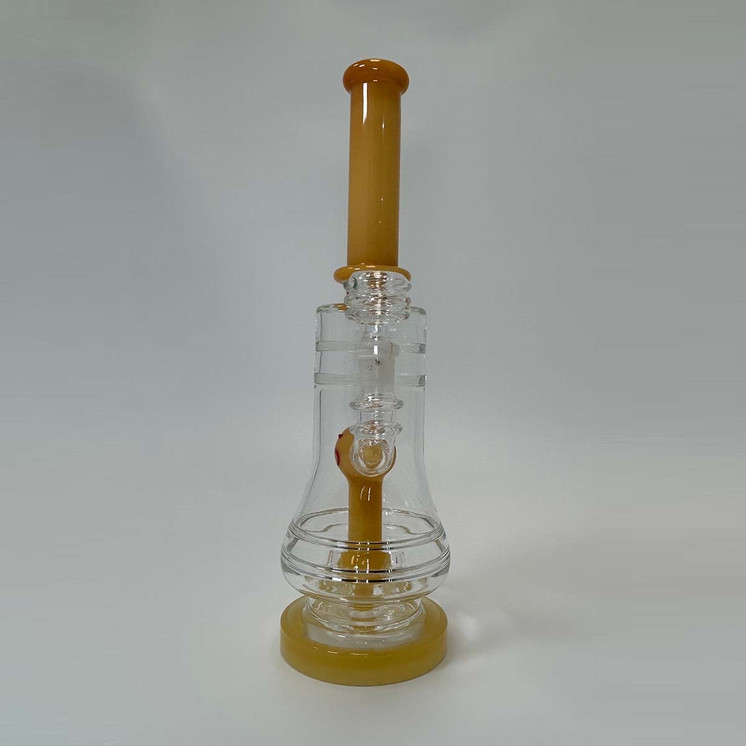 Neck Bend Waterpipe With Horn And Matrix Perc - 11 Inch - WPVC155