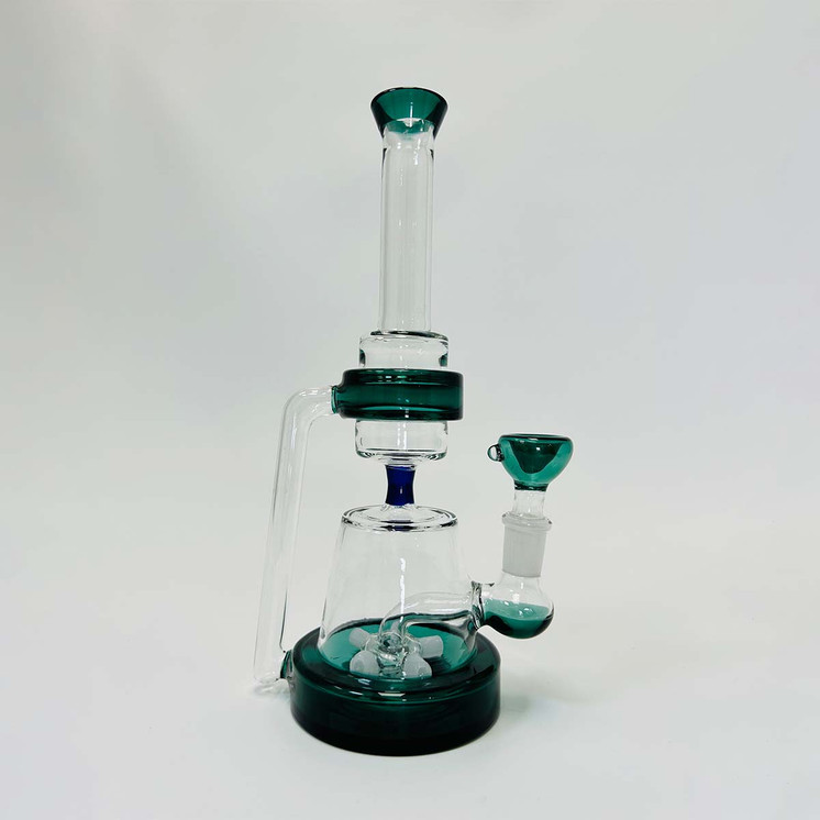 Recycler Waterpipe With Showerhead Perc - 10 Inch - WPAG160