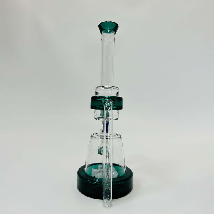 Recycler Waterpipe With Showerhead Perc - 10 Inch - WPAG160