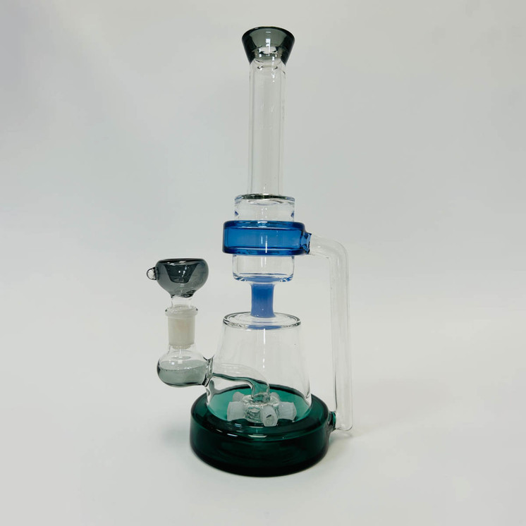 Recycler Waterpipe With Showerhead Perc - 10 Inch - WPAG160